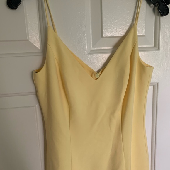 Black halo  yellow mystic bow dress Bloomingdales - Picture 4 of 4